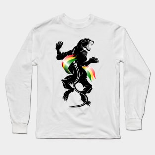 Black Panther Reggae Long Sleeve T-Shirt